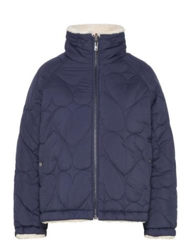 Meggy Jacket Quiltet Jakke Navy Fabienne Chapot