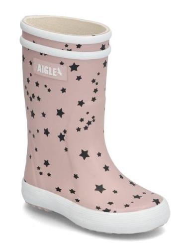 Ai Lolly Pop Play2 Pink Star Shoes Rubberboots High Rubberboots Pink A...