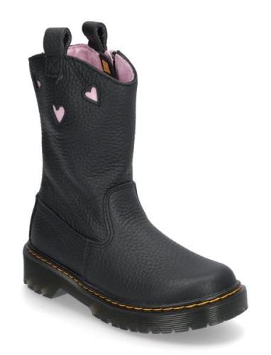 Bex Heart P-O Boot Junior Boots Støvler Black Dr. Martens