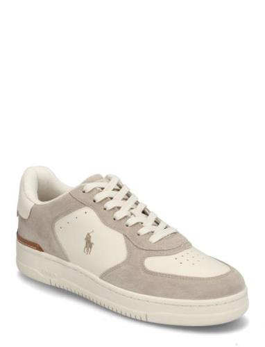 Masters Court Leather-Suede Sneaker Low-top Sneakers Beige Polo Ralph ...