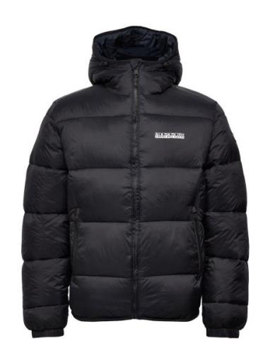 Suomi Hood Puffer Jacket Foret Jakke Black Napapijri