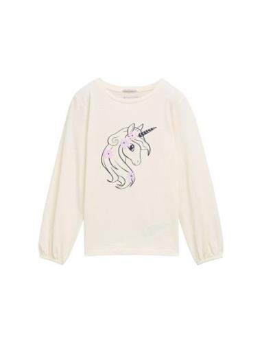 Special Artwork Longsleeve Tops T-shirts Long-sleeved T-Skjorte Cream ...