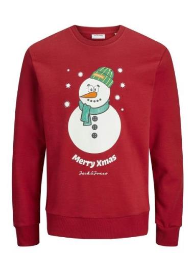 Jjxmas Jolly Sweat Crew Neck Tops Sweatshirts & Hoodies Sweatshirts Re...