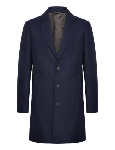 Jjeharrison Wool Coat Sn Uldfrakke Frakke Navy Jack & J S