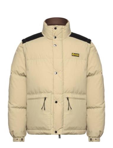 Cp Dakota Recycle Full Zip Jkt Uldfrakke Frakke Beige Ciesse Piumini