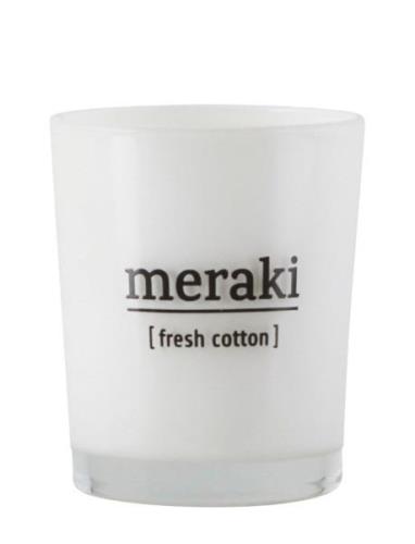 Scented Candle, Fresh Cotton Duftlys White Meraki