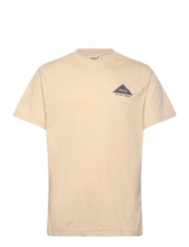 Halo Altitude T-Shirt Tops T-Kortærmet Skjorte Beige HALO