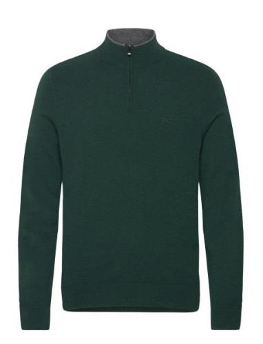 Emarlo Tops Knitwear Half Zip Jumpers Green BOSS