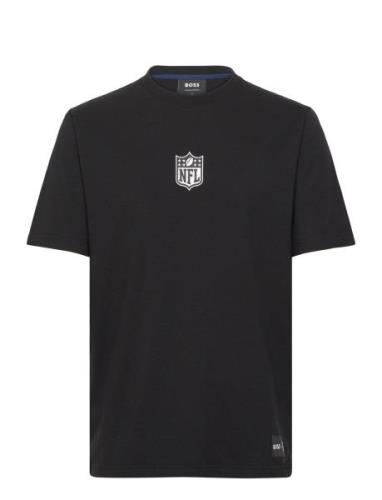 T_Brady_Nfl Tops T-Kortærmet Skjorte Navy BOSS