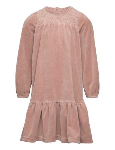 Dress Velour Dresses & Skirts Dresses Casual Dresses Long-sleeved Casu...