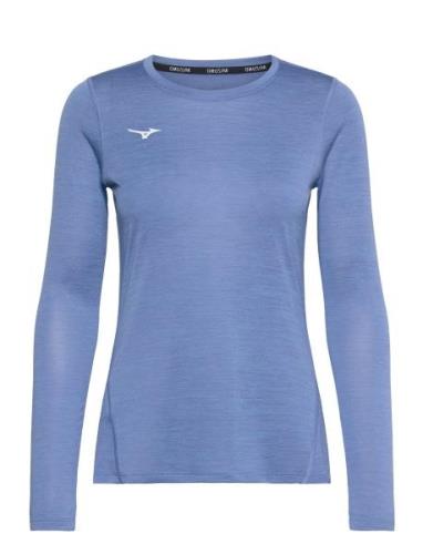 Impulse Core Ls Tee W Sport T-shirts & Tops Long-sleeved Blue Mizuno