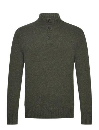 Speckled Wool-Blend Mockneck Sweater Tops Sweatshirts & Hoodies Sweats...