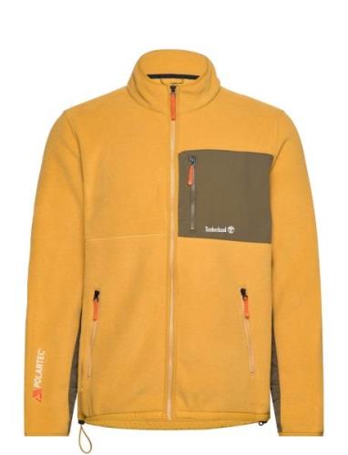 Sherburne Polartec 200 Mix Media Full Zip Fleece Chai Tea Tops Sweatsh...