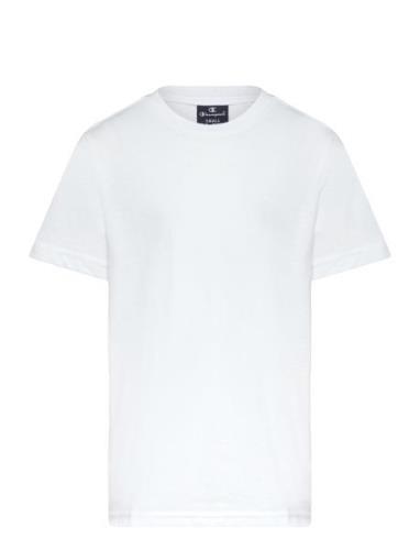 Crewneck T-Shirt Tops T-Kortærmet Skjorte White Champion