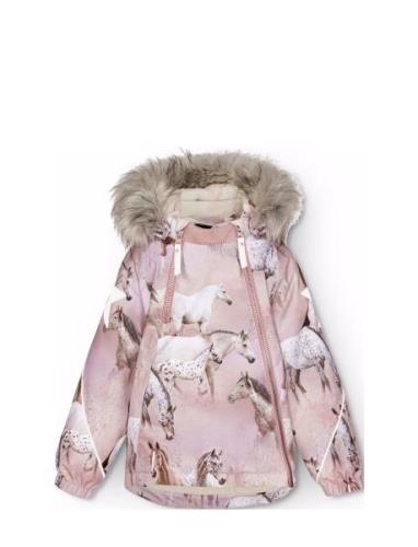 Hopla Fur Outerwear Jackets & Coats Winter Jackets Pink Molo