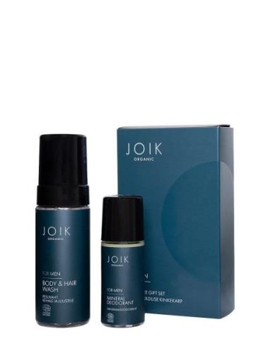 Joik Organic For Men Gift Box: Mineral Deodorant 50 Ml, Body & Hair Wa...