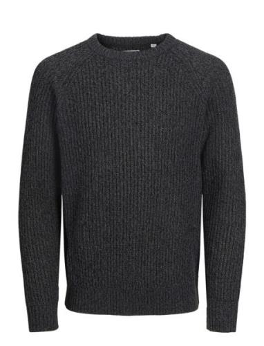 Jjj S Knit Crew Neck Jnr Tops Knitwear Pullovers Black Jack & J S