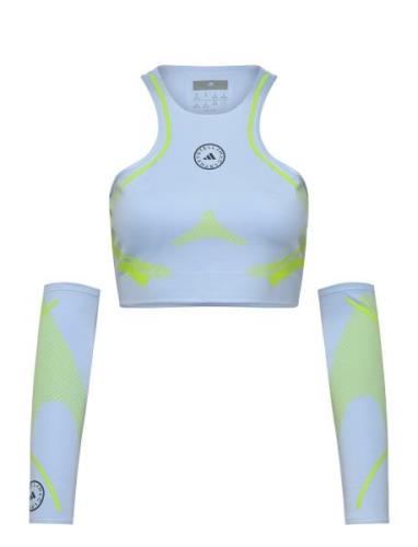 Asmc Tpa Cr Sport Crop Tops Sleeveless Crop Tops Blue Adidas By Stella...