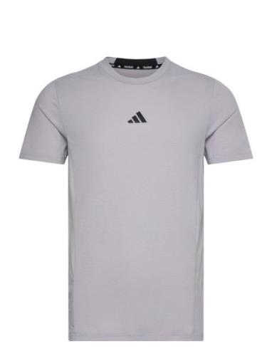 D4T Tee Sport T-Kortærmet Skjorte Grey Adidas Performance