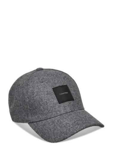 Wool Bb Cap Accessories Headwear Caps Grey Calvin Klein