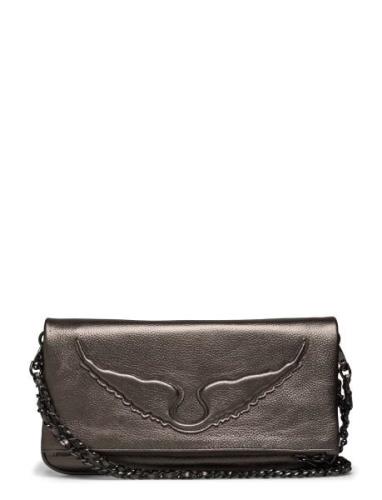 Rock Wings Metallic Grained Leather Bags Small Shoulder Bags-crossbody...