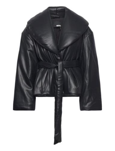 Belted Puffer Jacket Foret Jakke Black ROTATE Birger Christensen