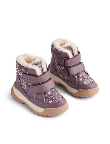 Winterboot Millas Tex Vinterstøvler Med Burrebånd Purple Wheat