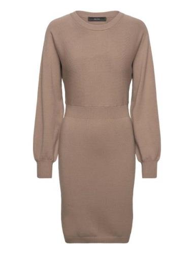 Vmhollykaris Ls O-Neck Dress Ga Boo Dresses Knitted Dresses Beige Vero...