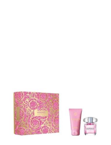 Gift Set Bright Crystal Edt + Body Lotion Parfume Sæt Nude Versace Fra...