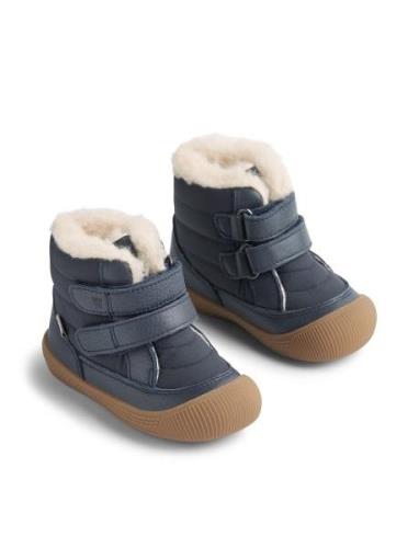 Winterboot Daxi Tex Vinterstøvler Med Burrebånd Navy Wheat