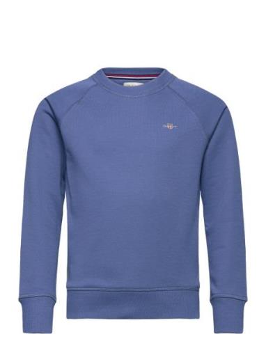 Shield C-Neck Tops Sweatshirts & Hoodies Sweatshirts Blue GANT