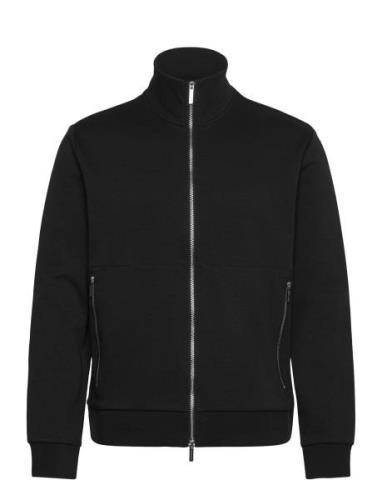 Dressy Full Zip Mock Tops Sweatshirts & Hoodies Sweatshirts Black Mich...