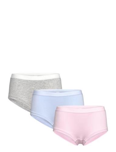 Brief Hipster 3P Solid Night & Underwear Underwear Underpants Pink Lin...