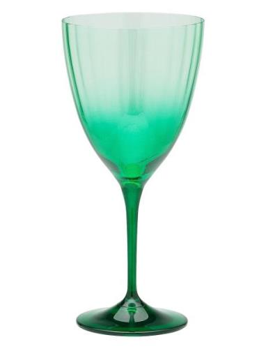 Faded Forest Green Wine Glass Home Tableware Glass Wine Glass White Wi...