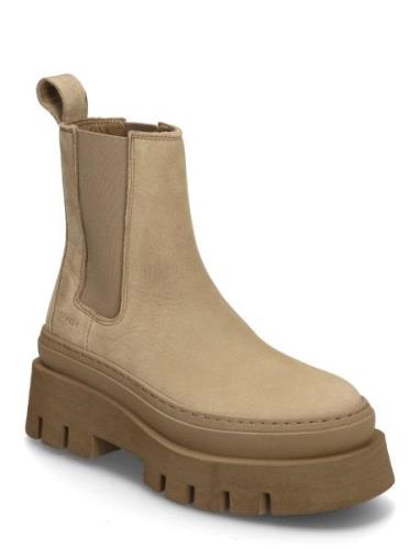 Cph686 Nabuc Taupe Shoes Chelsea Boots Beige Copenhagen Studios