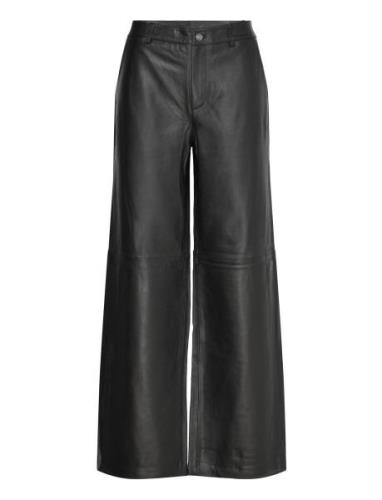 Cmroyal-Pants Trousers Leather Leggings/Bukser Black Copenhagen Muse