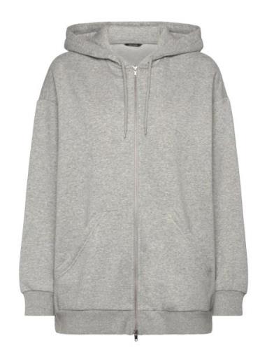 Over D Hoodie Tops Sweatshirts & Hoodies Hoodies Grey Monki