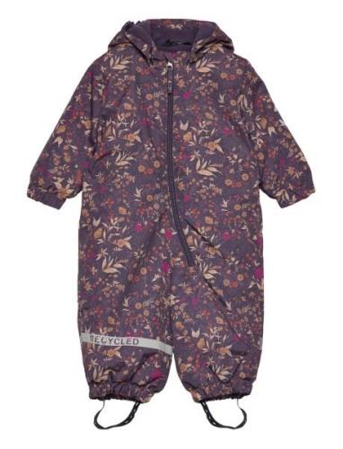 Snow Suit Aop Outerwear Coveralls Snow-ski Coveralls & Sets Purple Mik...