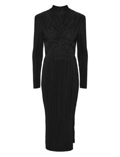 Yasolinda High Neck Ls Long Dress S. Maxikjole Festkjole Black YAS