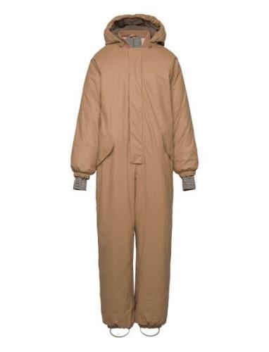 Wintersuit Ludo Outerwear Coveralls Snow-ski Coveralls & Sets Brown Wh...