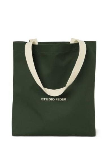 Sigrid Tote Bag Shopper Taske Khaki Green STUDIO FEDER