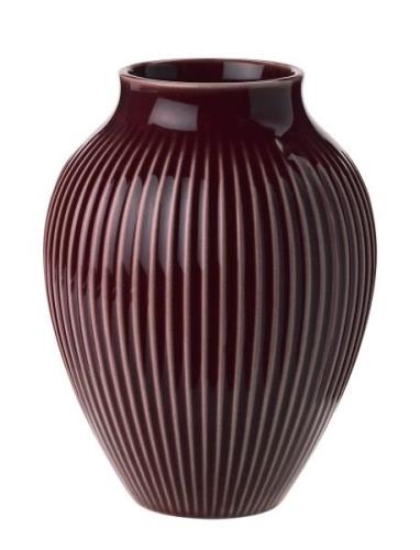 Knabstrup Vase H 12.5 Cm Ripple Berry Home Decoration Vases Small Vase...