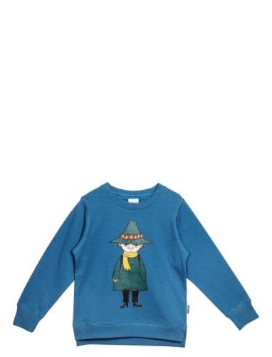 Snufkin Sweatshirt Tops Sweatshirts & Hoodies Sweatshirts Blue MUMIN