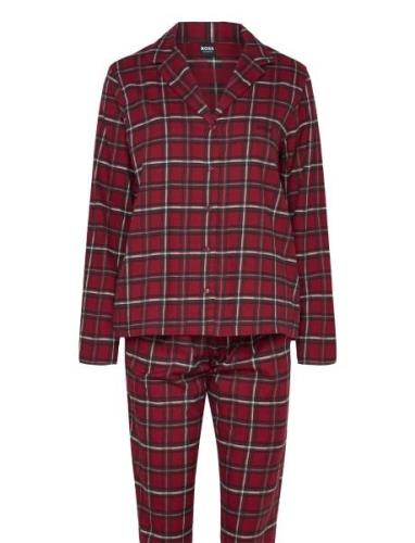 Holiday_Long Set Pyjamas Nattøj Red BOSS