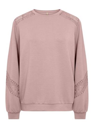 Sc-Banu Tops Sweatshirts & Hoodies Sweatshirts Pink Soyaconcept