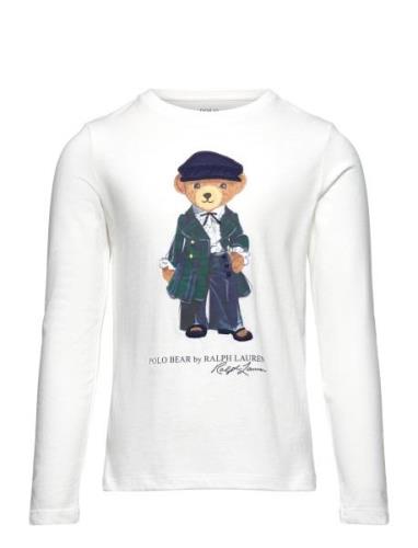 Polo Bear Cotton Jersey Long-Sleeve Tee Tops T-shirts Long-sleeved T-S...