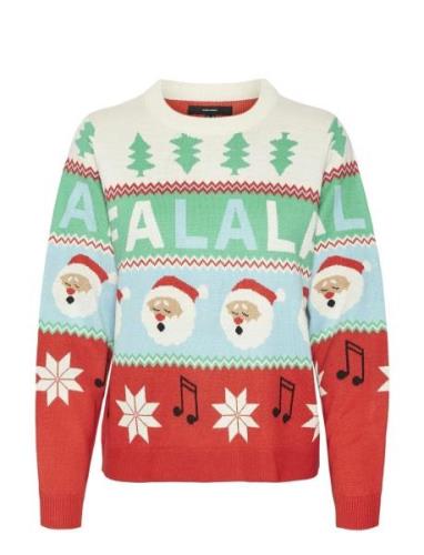 Vmchristmasstuff Ls O-Nck Pull. Box Xmas Tops Knitwear Jumpers Multi/p...