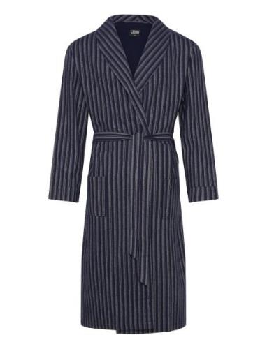 Jbs Bathrobe Flannel Morgenkåbe Badekåbe Navy JBS