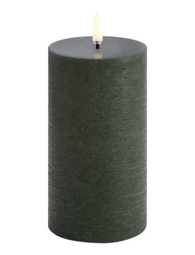 Led Pillar Candle, Olive Green, Rustic, 7,8X15,2 Cm Home Decoration Ca...