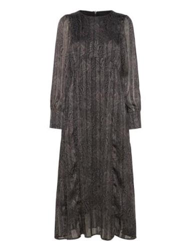 Pzmeggy Long Dress Knælang Kjole Black Pulz Jeans